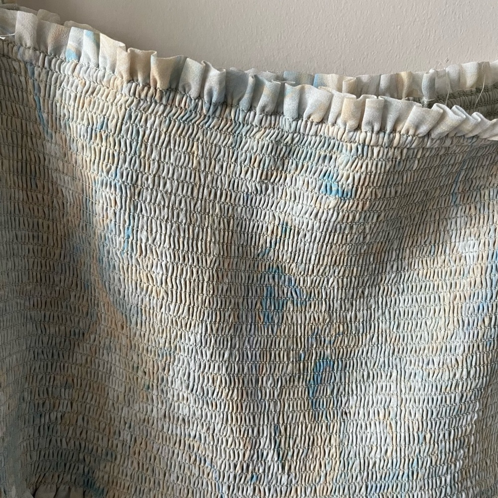 Aritzia Wilfred Tempest Smocked chiffon mini dress - Picture 3 of 10